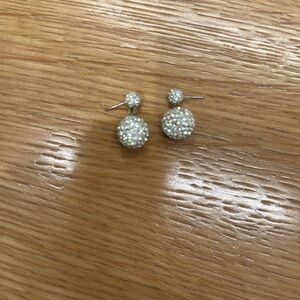 Beautiful crystal earrings with backs